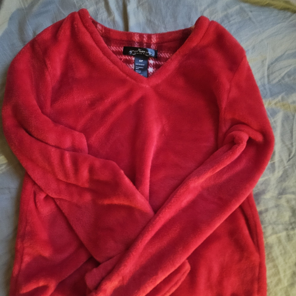 Cozy Red V-Neck Sweater